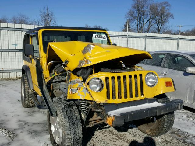 1J4FA49S0YP705736 - 2000 JEEP WRANGLER / YELLOW photo 1