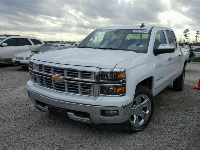 3GCUKSEC8FG505914 - 2015 CHEVROLET SILVERADO WHITE photo 2