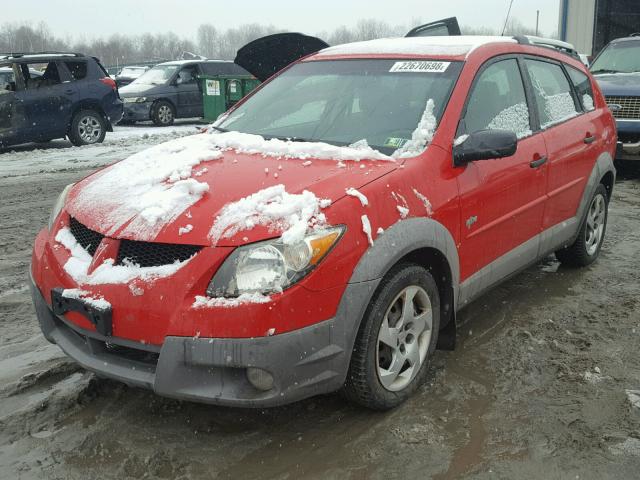 5Y2SL64833Z428583 - 2003 PONTIAC VIBE RED photo 2