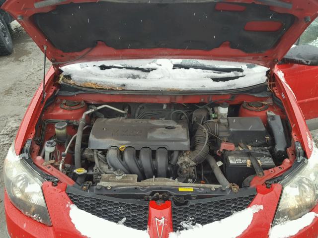 5Y2SL64833Z428583 - 2003 PONTIAC VIBE RED photo 7