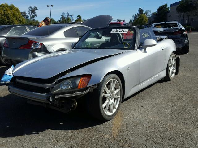 JHMAP11413T004891 - 2003 HONDA S2000 SILVER photo 2