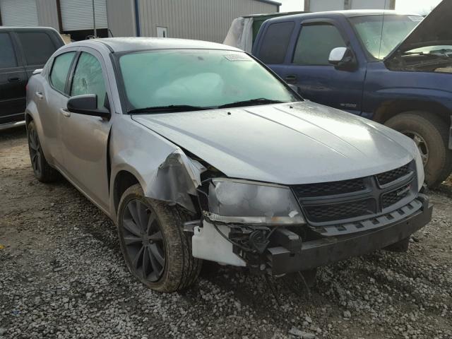 1C3CDZAB8EN225061 - 2014 DODGE AVENGER SE SILVER photo 1