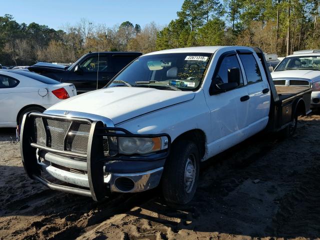 3D7KR28C15G752002 - 2005 DODGE RAM 2500 S WHITE photo 2