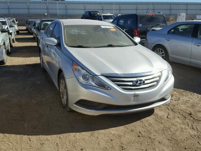 5NPEB4AC2EH874375 - 2014 HYUNDAI SONATA GLS SILVER photo 1