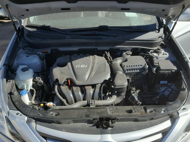 5NPEB4AC2EH874375 - 2014 HYUNDAI SONATA GLS SILVER photo 7