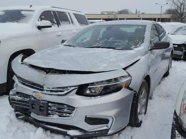 1G1ZB5ST2GF257327 - 2016 CHEVROLET MALIBU LS SILVER photo 2