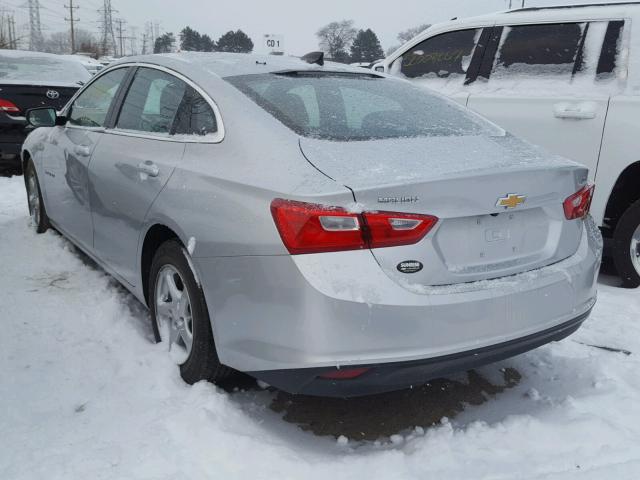 1G1ZB5ST2GF257327 - 2016 CHEVROLET MALIBU LS SILVER photo 3