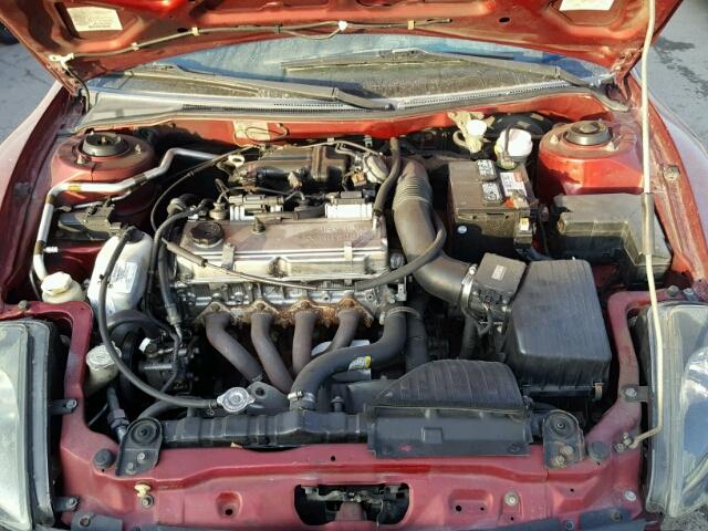 4A3AC44G6YE147462 - 2000 MITSUBISHI ECLIPSE GS RED photo 7