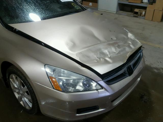 1HGCM66586A073712 - 2006 HONDA ACCORD EX GOLD photo 9