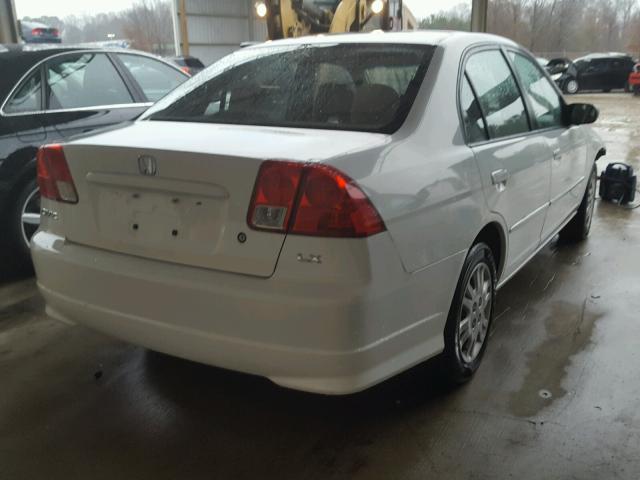 JHMES165X5S002678 - 2005 HONDA CIVIC LX WHITE photo 4