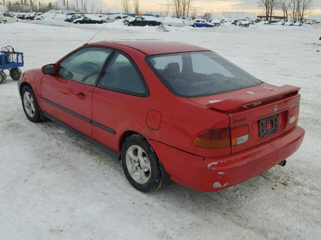 1HGEJ8122WL805976 - 1998 HONDA CIVIC SI RED photo 3