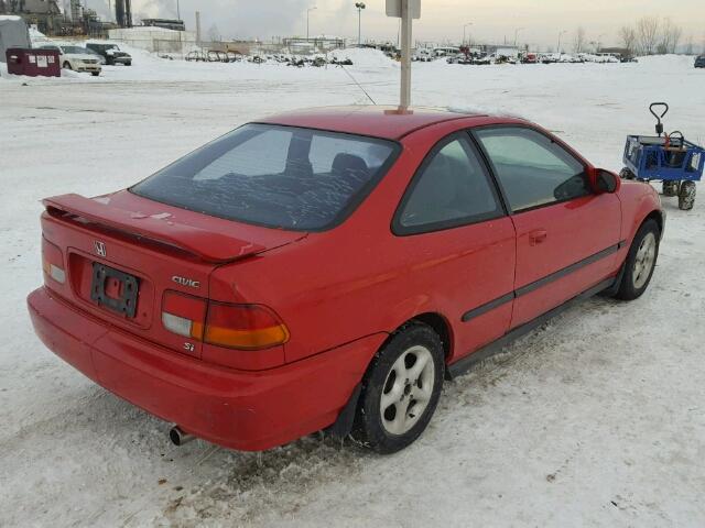 1HGEJ8122WL805976 - 1998 HONDA CIVIC SI RED photo 4