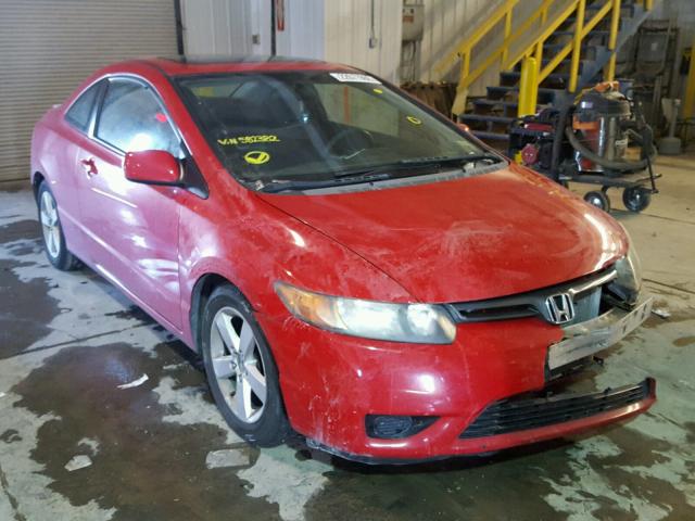 2HGFG12827H582382 - 2007 HONDA CIVIC EX RED photo 1