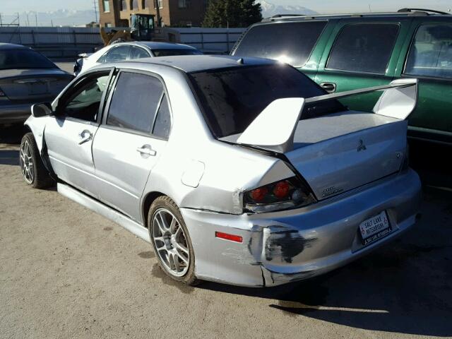 JA3AH86C86U058726 - 2006 MITSUBISHI LANCER EVO SILVER photo 3