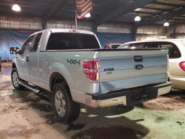 1FTEX1EM2BFD07351 - 2011 FORD F150 SUPER SILVER photo 3