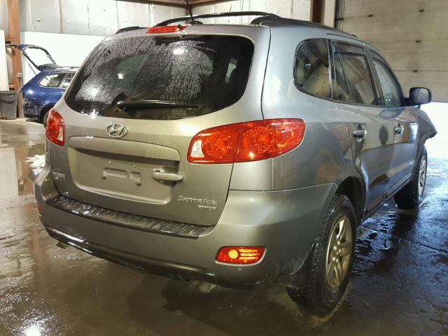 5NMSG73D19H272890 - 2009 HYUNDAI SANTA FE G GRAY photo 4