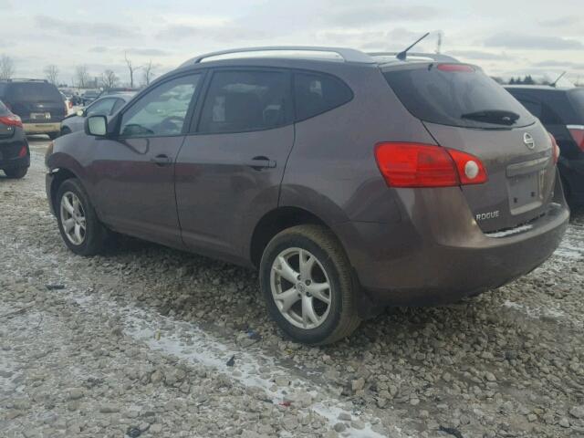 JN8AS58T68W018560 - 2008 NISSAN ROGUE S BROWN photo 3