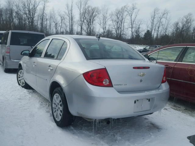 1G1AS58H897208677 - 2009 CHEVROLET COBALT LS SILVER photo 3