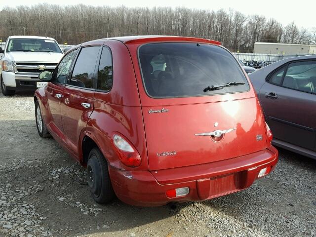 3A4FY58B27T588173 - 2007 CHRYSLER PT CRUISER RED photo 3