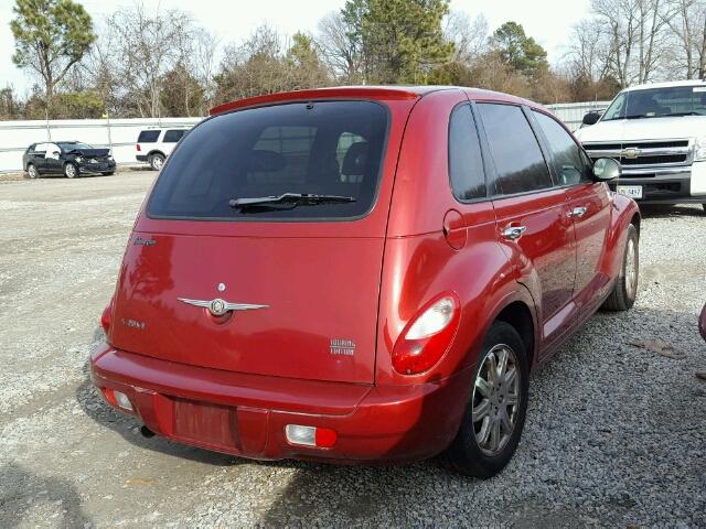 3A4FY58B27T588173 - 2007 CHRYSLER PT CRUISER RED photo 4