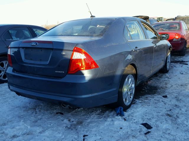 3FAHP0HG2BR152919 - 2011 FORD FUSION SE BLUE photo 4