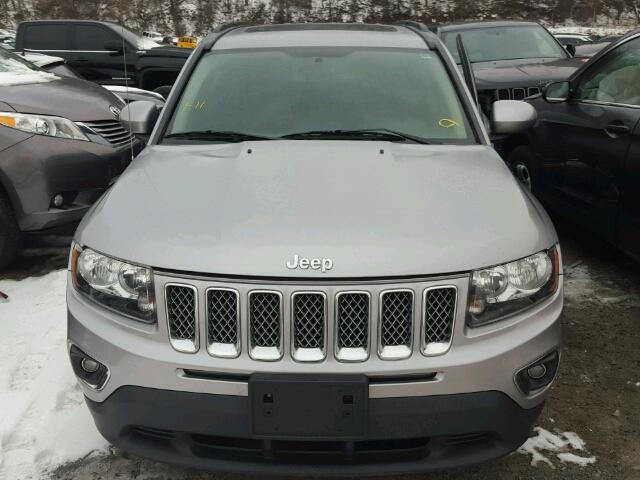 1C4NJDEB1FD184581 - 2015 JEEP COMPASS LA SILVER photo 9