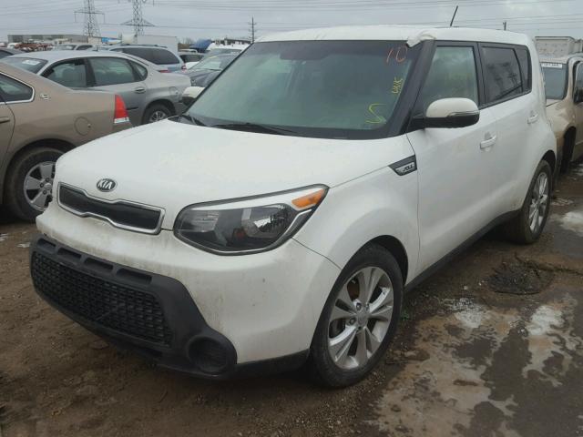 KNDJP3A59E7008575 - 2014 KIA SOUL + WHITE photo 2