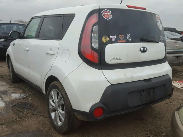 KNDJP3A59E7008575 - 2014 KIA SOUL + WHITE photo 3