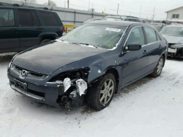 1HGCM66543A057549 - 2003 HONDA ACCORD EX BLUE photo 2