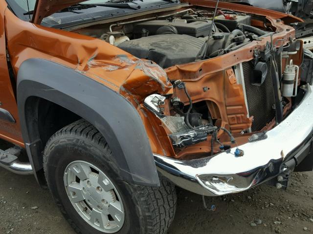 1GCDS136748195894 - 2004 CHEVROLET COLORADO ORANGE photo 9