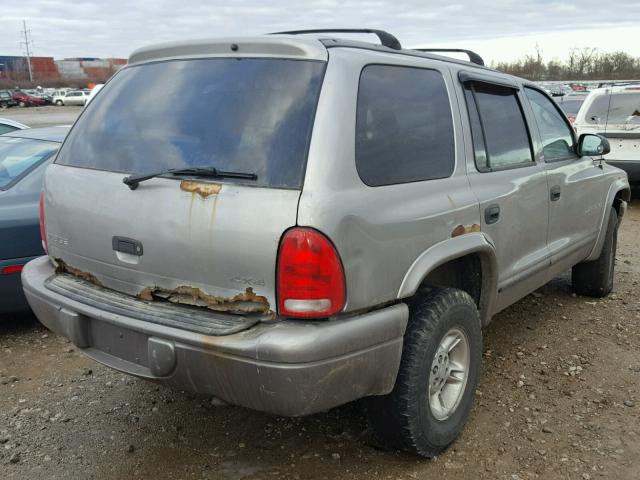 1B4HS28Y6XF697715 - 1999 DODGE DURANGO SILVER photo 4