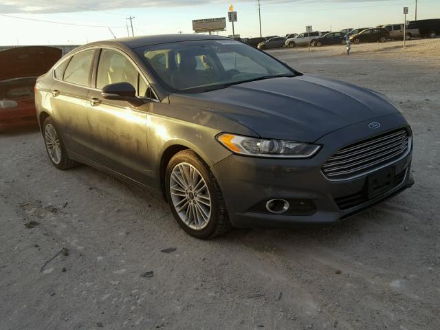 3FA6P0H98FR126985 - 2015 FORD FUSION SE GREEN photo 1