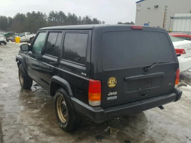 1J4FF28S1XL657175 - 1999 JEEP CHEROKEE S BLACK photo 3