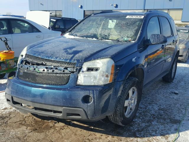 2CNDL73F376087617 - 2007 CHEVROLET EQUINOX LT BLUE photo 2