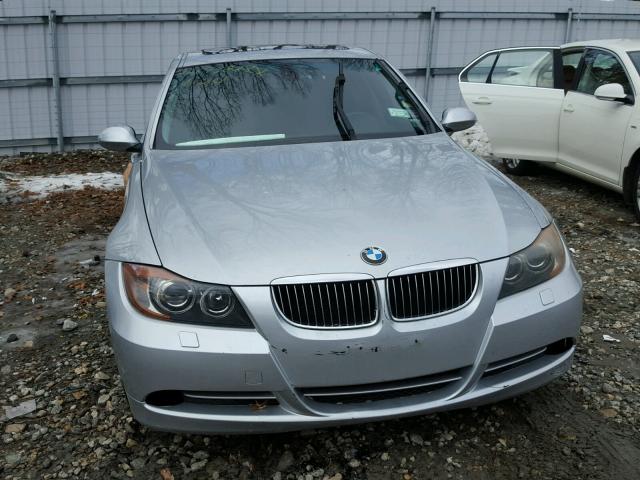 WBAVB73527PA86123 - 2007 BMW 335 I SILVER photo 9