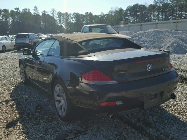 WBAEK73414B322774 - 2004 BMW 645 CI AUT BLACK photo 3