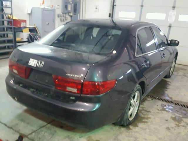 1HGCM56785A035794 - 2005 HONDA ACCORD EX BLUE photo 4