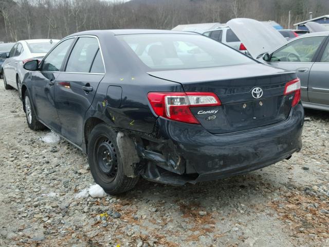 4T1BF1FK7DU268690 - 2013 TOYOTA CAMRY L BLACK photo 3