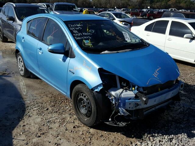 JTDKDTB35G1121245 - 2016 TOYOTA PRIUS C BLUE photo 1