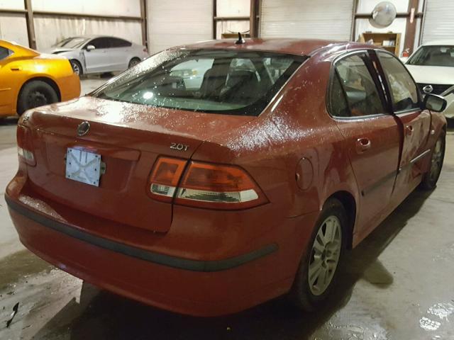 YS3FD49Y361036212 - 2006 SAAB 9-3 BASE RED photo 4