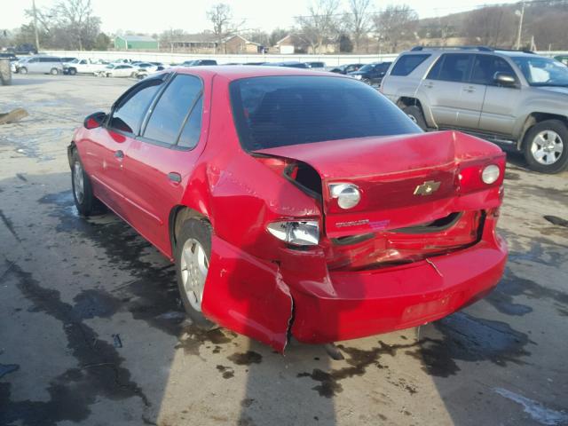 1G1JC52F257101185 - 2005 CHEVROLET CAVALIER RED photo 3