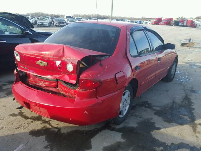 1G1JC52F257101185 - 2005 CHEVROLET CAVALIER RED photo 4