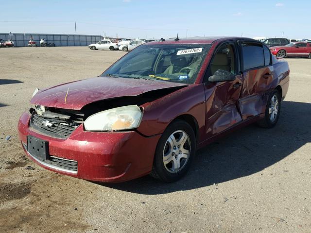 1G1ZU54855F248749 - 2005 CHEVROLET MALIBU LT RED photo 2