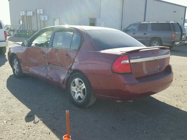 1G1ZU54855F248749 - 2005 CHEVROLET MALIBU LT RED photo 3