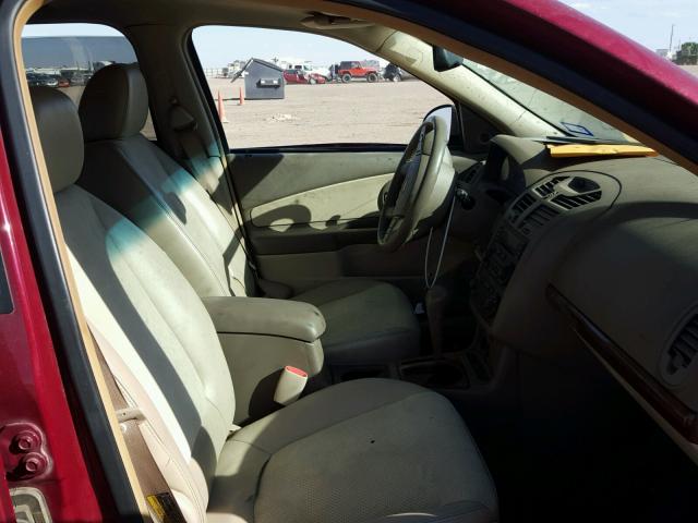 1G1ZU54855F248749 - 2005 CHEVROLET MALIBU LT RED photo 5