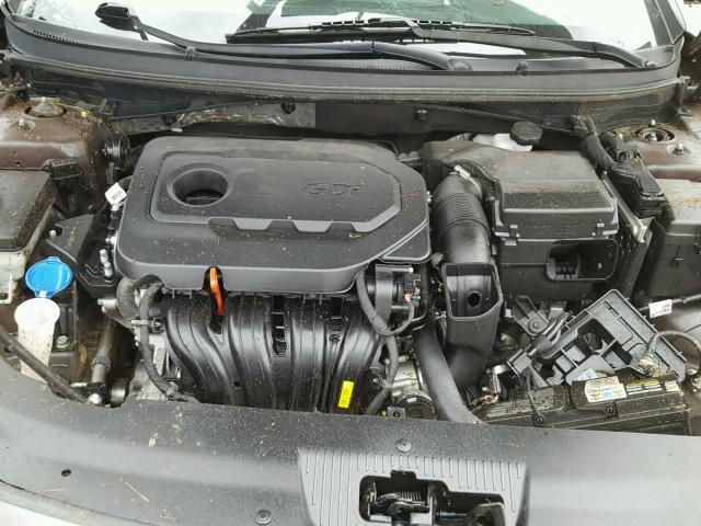 5NPE34AF6FH241323 - 2015 HYUNDAI SONATA SPO BROWN photo 7