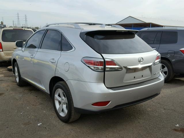 JTJBK1BA6F2476004 - 2015 LEXUS RX 350 SILVER photo 3