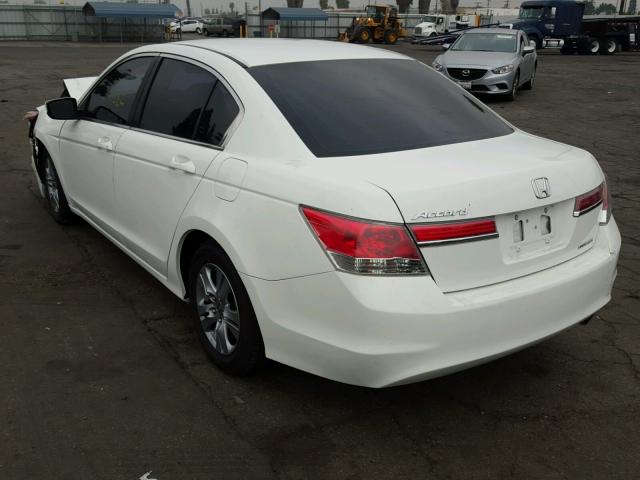 1HGCP2F60CA209724 - 2012 HONDA ACCORD SE WHITE photo 3