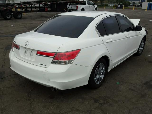 1HGCP2F60CA209724 - 2012 HONDA ACCORD SE WHITE photo 4