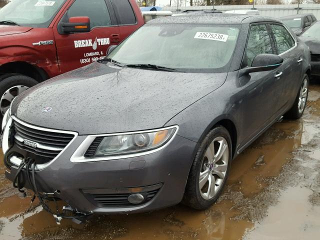 YS3GN4AR5B4001105 - 2011 SAAB 9-5 TURBO GRAY photo 2